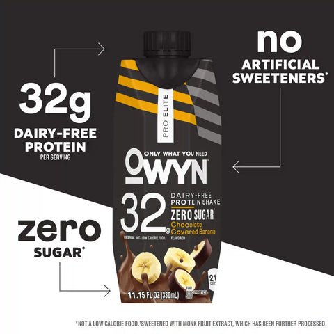 Chocolate Covered Banana Pro Elite Protein Shake