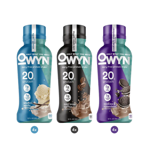 Smooth Vanilla, Cold Brew Coffee, Cookies & Creamless Protein Shake Variety Pack