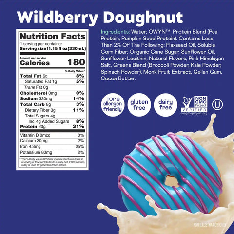 Wildberry Donut Protein Shake Carton